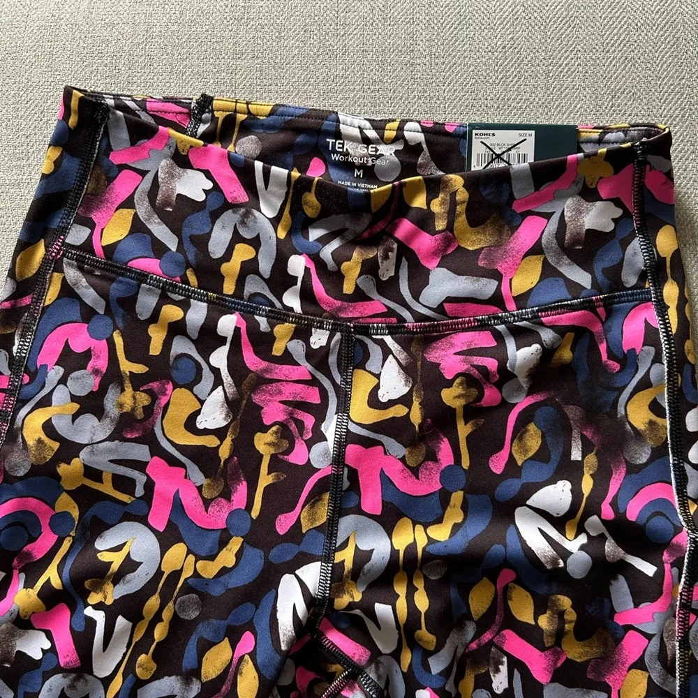 Tek Gear Multicolor Abstract Leggings - Picture 5 of 9